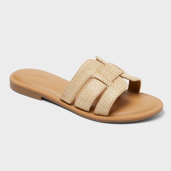 Universal Thread Shoes - Universal Thread - Women’s Carla Sandals with Memory Foam Insole - Un Tan